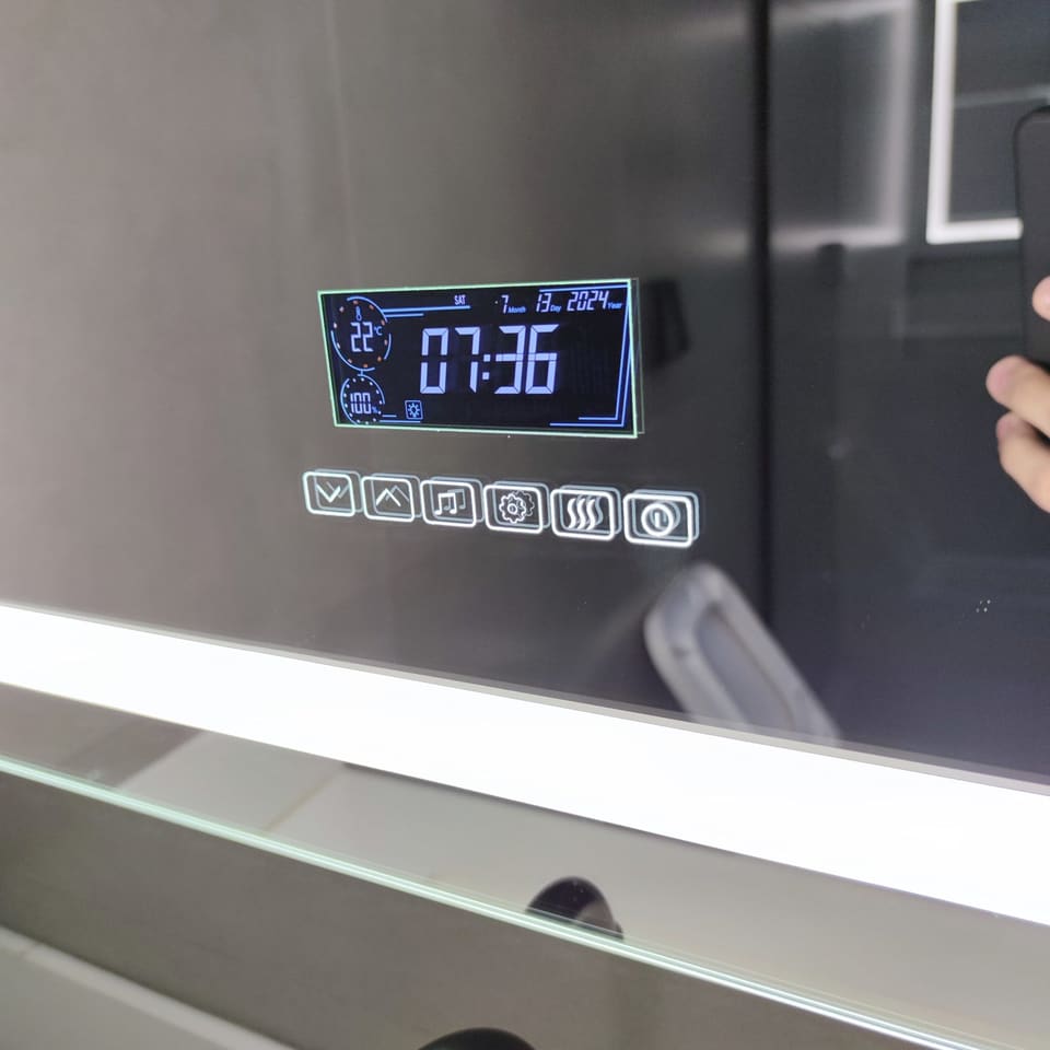 Espelho front LED com botão touch – foto 9